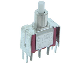 SPDT Mini Push Button Switch, PC Mount
